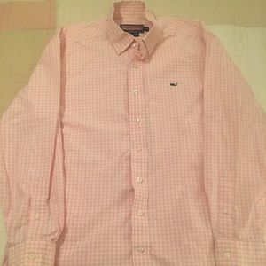 Vineyard Vines Pink Gingham Button-down Shirt